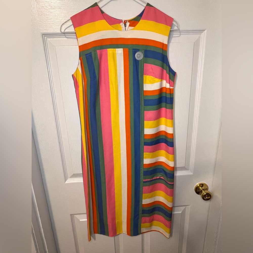 Rare Vintage ILGWU Striped Dress